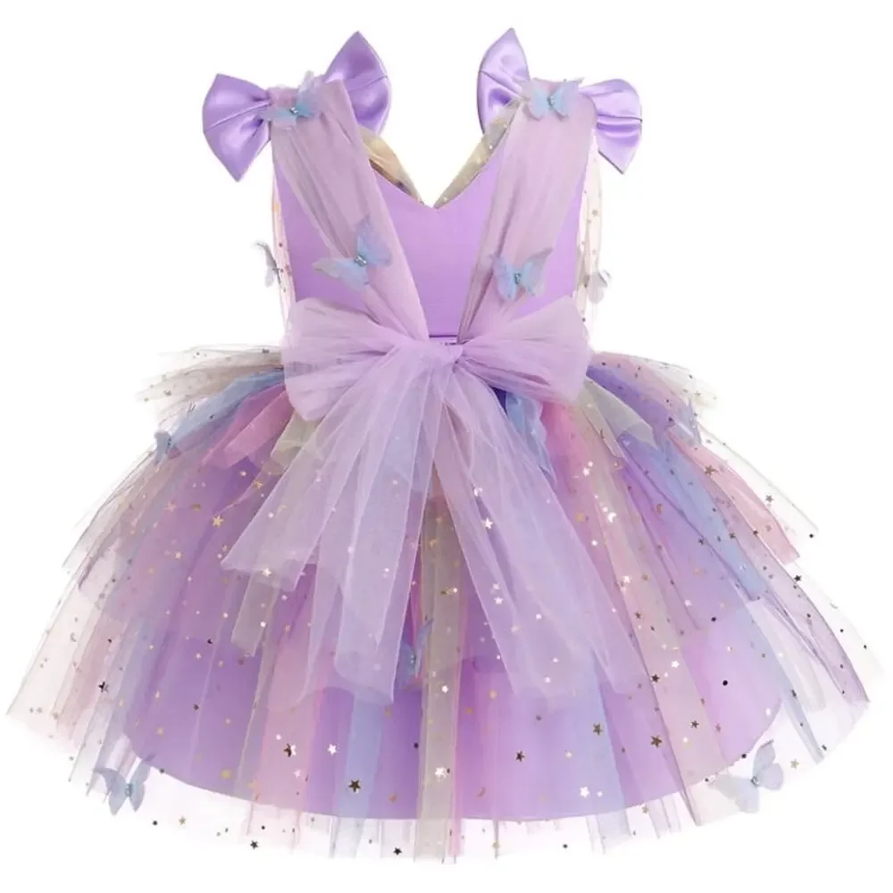 Infant Toddler Butterfly Rainbow Princess Dress 18-24 Months Halloween Costume